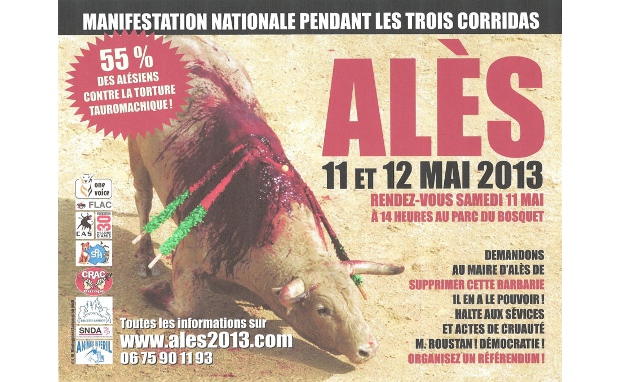 Manifestation contre la corrida à Ales  Actualité Toulon 