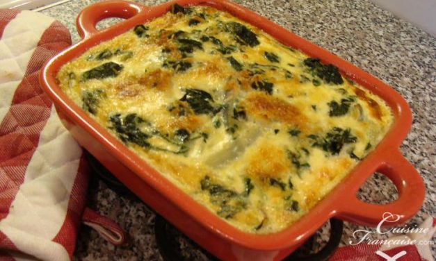 Gratin aux blettes et carottes