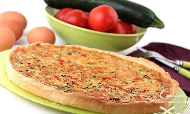 Tarte tomates et courgettes