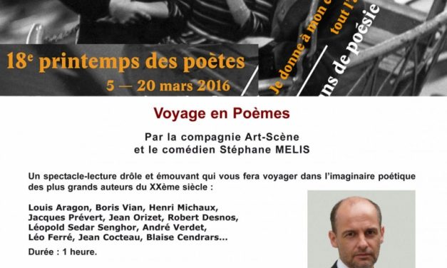 Printemps des Poètes – Voyage en Poèmes