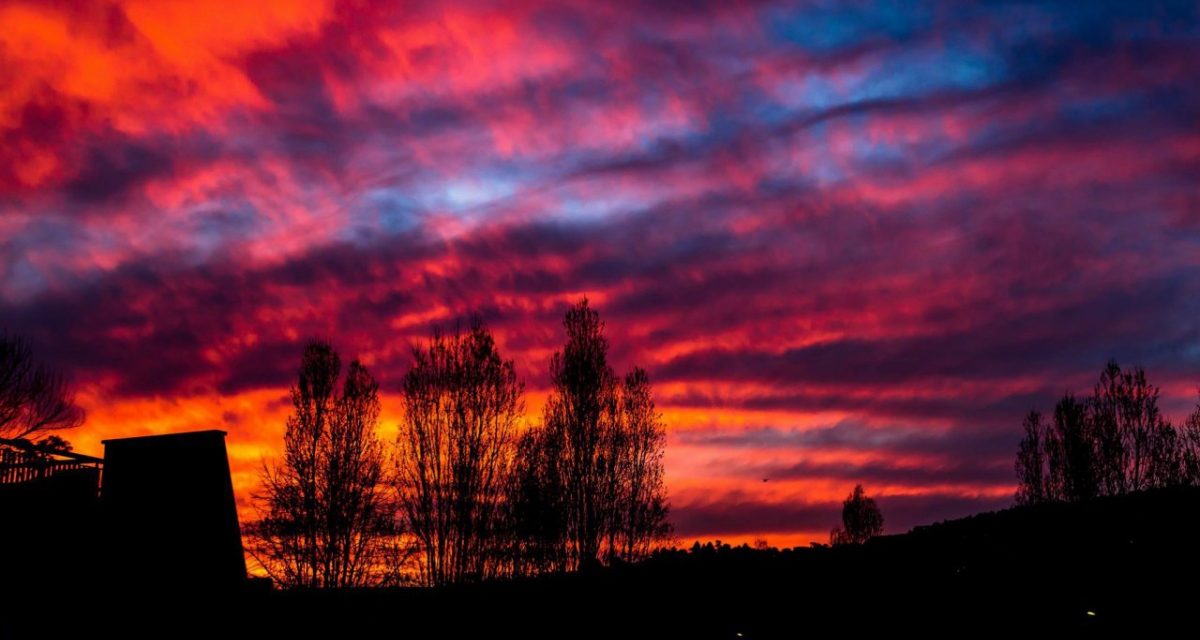 Photo de la semaine : Coucher de soleil sur Mandelieu
