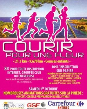 Courir pour une fleur