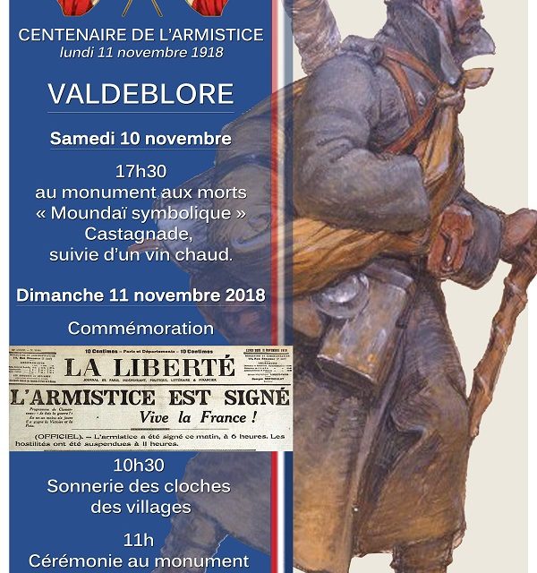 Centenaire de la première Guerre Mondiale à Valdeblore