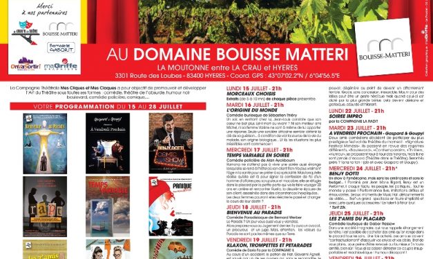 Festival de théâtre dans la vigne