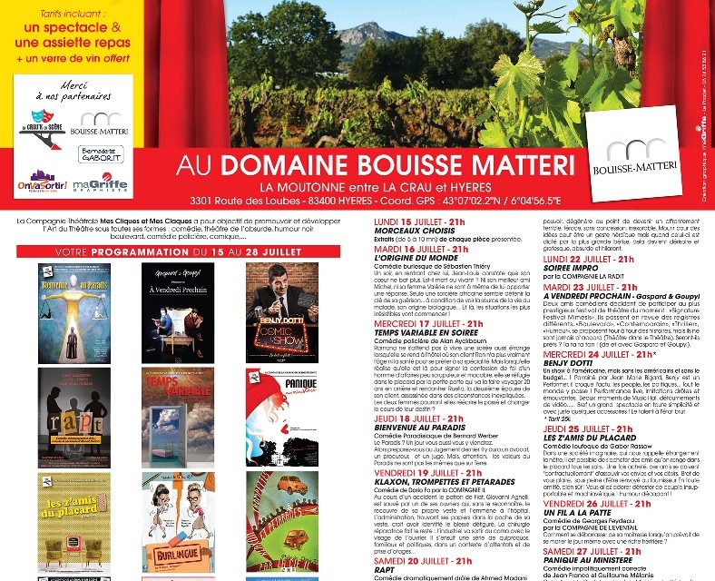 Festival de théâtre dans la vigne