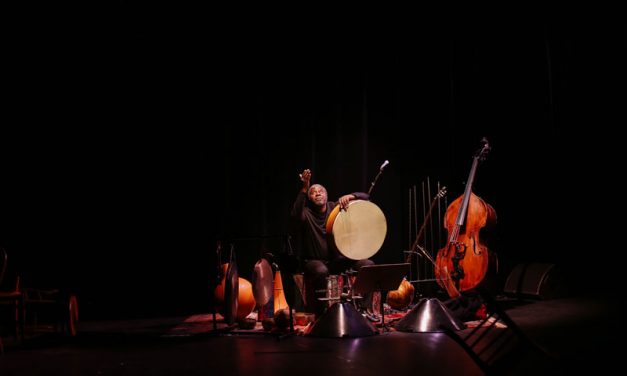 Solo contrebasse et percussions  « Soulomes » par Jean Baptiste Boussougou 
