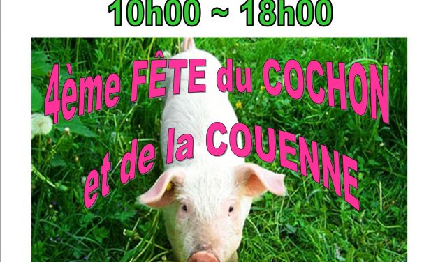 SAINTE-CROIX-du-VERDON – 4ème FÊTE DU COCHON ET DE LA COUENNE